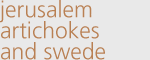 Jerusalem artichokes and swede